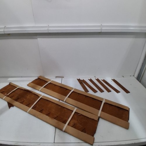 6PK WORTH GARDEN PRE-RUSTED 14-GAUGE COR-TEN STEEL LANDSCAPE EDGING - 40" X 8" - RUST RED (MODEL: K649B02) image 2