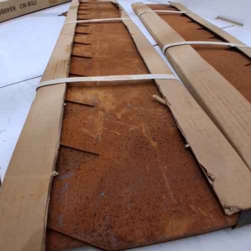 6PK WORTH GARDEN PRE-RUSTED 14-GAUGE COR-TEN STEEL LANDSCAPE EDGING - 40" X 8" - RUST RED (MODEL: K649B02) image 4