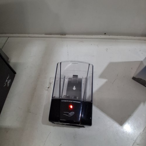 WALL MOUNTED BATTERY OPERATED MOTION SENSOR AUTOMATIC SOAP DISPENSER - 700ML - BLACK image 2