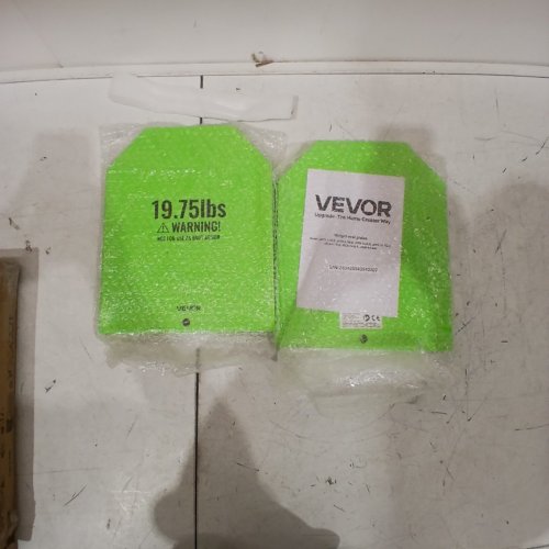2PK PREMIUM STEEL WEIGHTED VEST PLATES FOR STRENGTH TRAINING, FITNESS AND RUNNING - 19.75LB EACH - GREEN/BLACK image 2