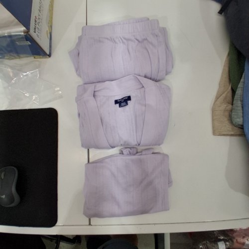 3PC WOMEN'S SPLENDID PAJAMA SET WITH PANTS, TANK AND CARDIGAN - EXTRA SMALL - PURPLE (STYLE: 1991798) image 2