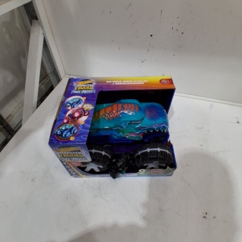 HOT WHEELS RC MONSTER TRUCK - BLUE (STYLE: MEGA-WREX) image 3