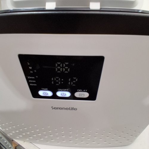 SERENE LIFE SINGLE TOUCH RECTANGULAR TOWEL BUCKET & BLANKET WARMER - BLACK/WHITE SLTLR750 image 2