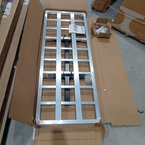 GOPLUS ALUMINUM HITCH MOUNT CARGO CARRIER BASKET - 500 LBS MAX CAP - SILVER (MODEL: AT4336) image 2