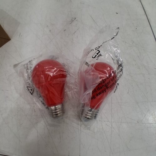 2PK LAMPTOBE LED SLEEP LIGHT BULBS - A19 - E26 - 9W - RED image 2