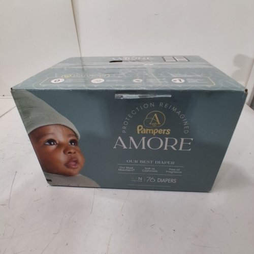 76PK PAMPERS AMORE FRAGRANCE FREE DIAPER - SIZE NEWBORN image 3