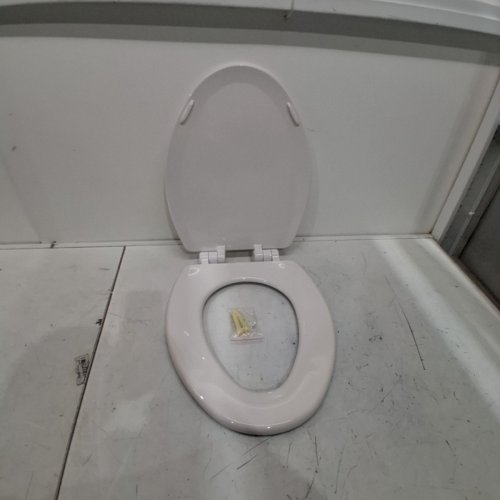 CENTOCO ROUND WOODEN TOILET SEAT - 17" - WHITE image 2