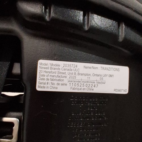GRACO TRANZITIONS 3-IN-1 HARNESS BOOSTER CAR SEAT - BLACK (MODEL: 2035724) image 2
