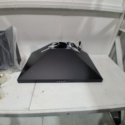 FIREGAS WALL MOUNT STAINLESS STEEL STOVE VENT HOOD WITH 3 SPEED EXHAUST FAN,DUCTED/DUCTLESS CONVERTIBLE ,PUSH BUTTON - 30" - 450CFM-BLACK (MODEL:FGS-UBD24Y75AC) image 4