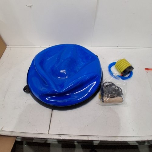 HALF EXERCISE BALANCE BALL TRAINER - 23" - BLUE image 2