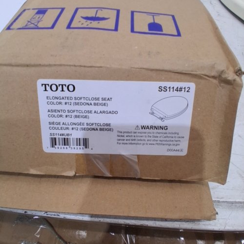 TOTO TRANSITIONAL SOFTCLOSE ELONGATED TOILET SEAT - BONE (MODEL: SS114#12) image 2
