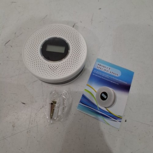 CO & SMOKE COMBINATION SMOKE AND CARBON MONOXIDE DETECTOR WITH DISPLAY - WHITE (MODEL:JZA-540COM-01) image 2