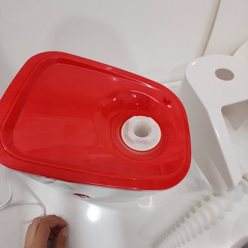 WESTON DELUXE ELECTRIC TOMATO STRAINER - 4QT - WHITE/RED (MODEL:82-0250-W) image 2