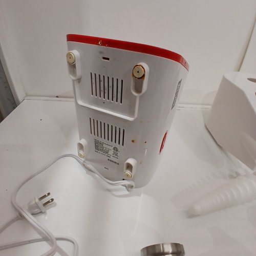 WESTON DELUXE ELECTRIC TOMATO STRAINER - 4QT - WHITE/RED (MODEL:82-0250-W) image 4