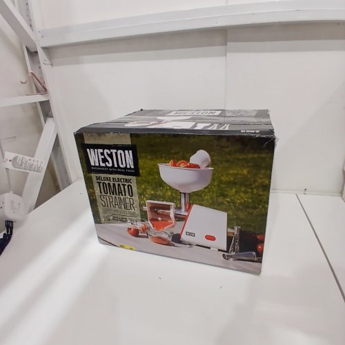 WESTON DELUXE ELECTRIC TOMATO STRAINER - 4QT - WHITE/RED (MODEL:82-0250-W) image 5