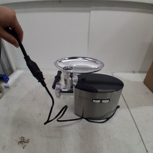 CHEFFANO HEAVY-DUTY MEAT/FOOD GRINDER WITH SAUSAUGE STUFFER - SILVER (MODEL: AZ-MG091) image 2