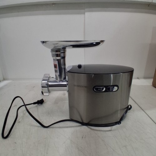 CHEFFANO HEAVY-DUTY MEAT/FOOD GRINDER WITH SAUSAUGE STUFFER - SILVER (MODEL: AZ-MG091) image 3