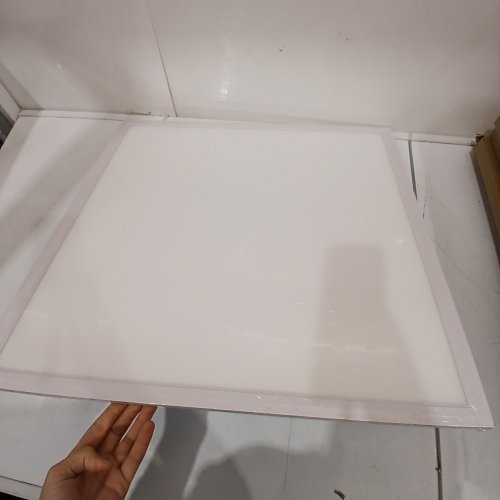 5PK LUMINOSUM DIMMABLE FLAT PANEL LAY IN FIXTURE DROP CEILING LED LIGHTS - 2FT X 2FT - 6000K - 36W - WHITE/ALUMINUM (MODEL: PL-2X2-5KK) image 2