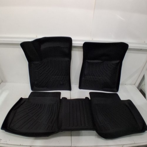 3PC ALL WEATHER TPE FLOOR MAT LINERS FOR MITSUBISHI OUTLANDER PHEV 2023-2026 - BLACK image 2