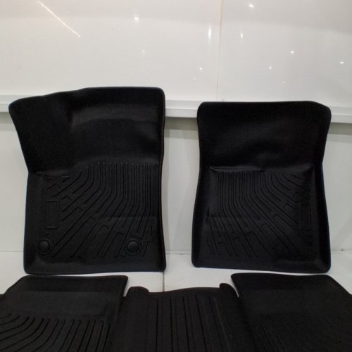 3PC ALL WEATHER TPE FLOOR MAT LINERS FOR MITSUBISHI OUTLANDER PHEV 2023-2026 - BLACK image 3