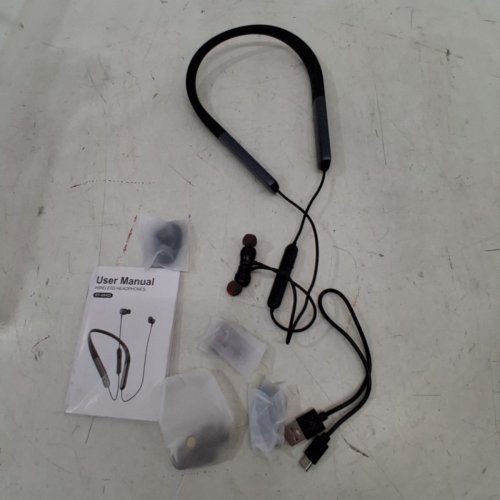 RYTHFLO BLUETOOTH IPX7 WATERPROOF WIRELESS IN-EAR MAGNETIC NECKBAND EARPHONES - BLACK/RED (MODEL: RY-WH03) image 3