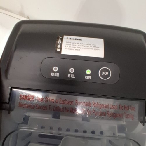 EUHOMY COUNTERTOP ICE MAKER - MAKES 26LBS/DAY - BLACK (MODEL: IM-06D) image 2