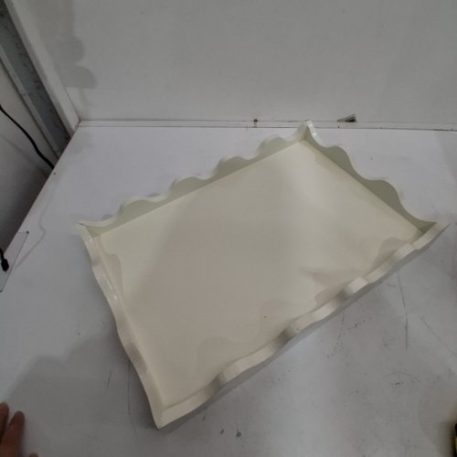 ANKO REVERSIBLE WAVY TRAY - 18" X 12" - WHITE image 3