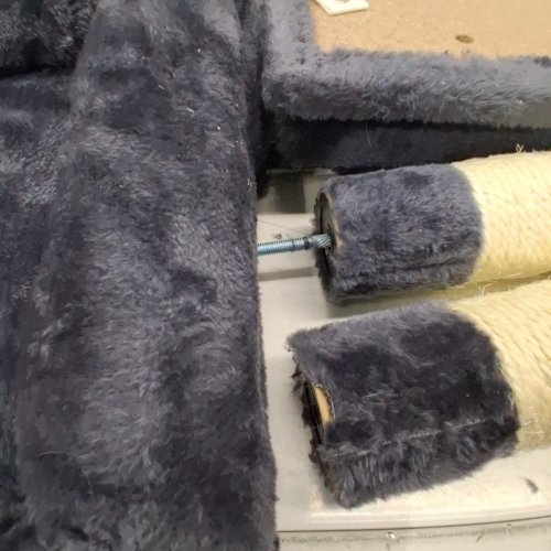FEANDREA MULTI-LEVEL CAT TREE TOWER - 59.5" X 20.6" X 20.8" - SMOKEY GREY (MODEL: PCT192G01V1) image 3