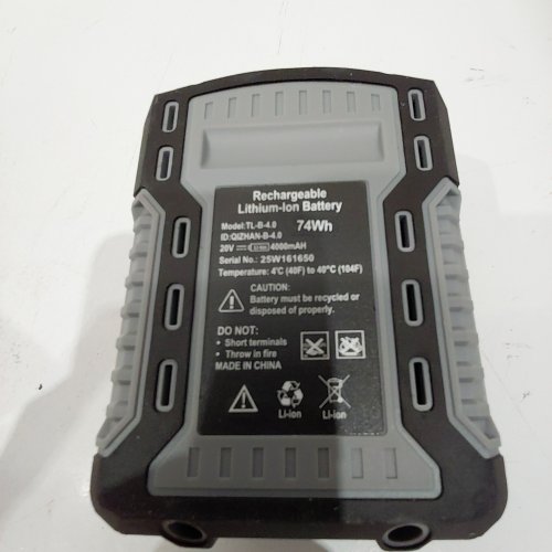 LITHIUM-ION BATTERY - FOR BRIGGS & STRATTON TOOLS - 20V, 4000MAH, 74WH - BLACK / GRAY (MODEL: TL-B-4.0) image 3