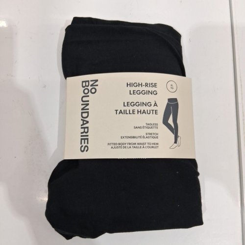 WOMENS NO BOUNDARIES HIGH-RISE LEGGING - EXTRA LARGE - BLACK image 2
