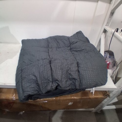 HYLEORY FITTED COOLING MATTRESS TOPPER - CAL KING - DARK GREY image 3