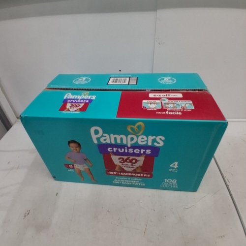 108PK PAMPERS CRUISERS 360 BABY DIAPERS - SIZE 4 image 2