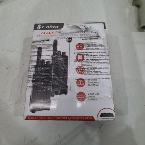 3PC COBRA UHF PRO BUSINESS RADIO WITH 22 CHANNELS - BLACK (MODEL: PX650) image 6