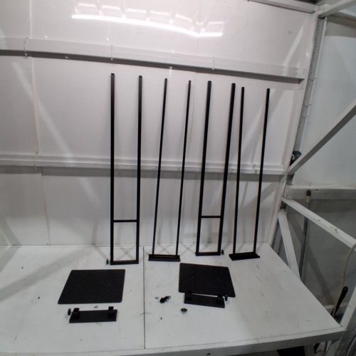 VAIIGO 2PACK POSTER STAND FOR DISPLAY - ADJUSTABLE HEIGHT - BLACK - (MODEL: ‎VAIIGO-KT) image 2