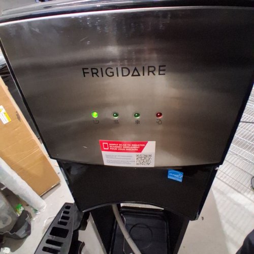 FRIGIDAIRE HOT AND COLD WATER DISPENSER - 5 GALLON - STAINLESS STEEL/BLACK (MODEL: EFWC505) image 2