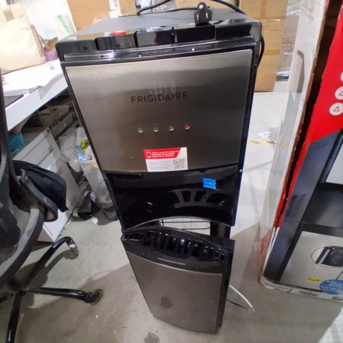 FRIGIDAIRE HOT AND COLD WATER DISPENSER - 5 GALLON - STAINLESS STEEL/BLACK (MODEL: EFWC505) image 3