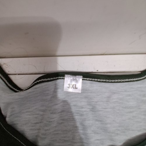 WOMEN'S HWRETIE SHORT SLEEVE BLOUSE TOP - 3XL - DARK GREEN image 3