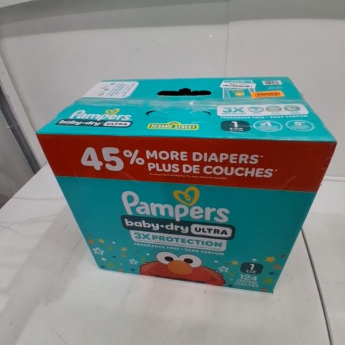 124PK PAMPERS BABY DRY ULTRA 3X PROTECTION DIAPERS - SIZE 1 image 4