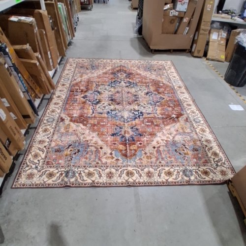 LARGE AREA RUG - 8FT X 10FT - MULTICOLORED image 3