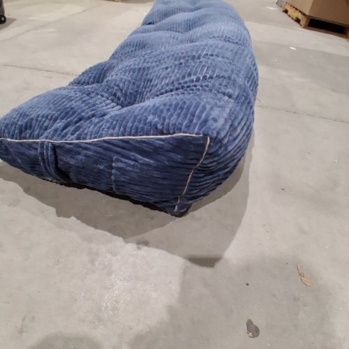 SASTTIE HEADBOARD TRIANGULAR WEDGE PILLOW - 74" X 20" X 10" / KING - NEVY BLUE/WHITE (MODEL : SPK-NY-K) image 3