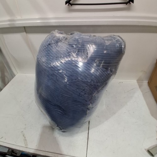 SASTTIE HEADBOARD TRIANGULAR WEDGE PILLOW - 74" X 20" X 10" / KING - NEVY BLUE/WHITE (MODEL : SPK-NY-K) image 5