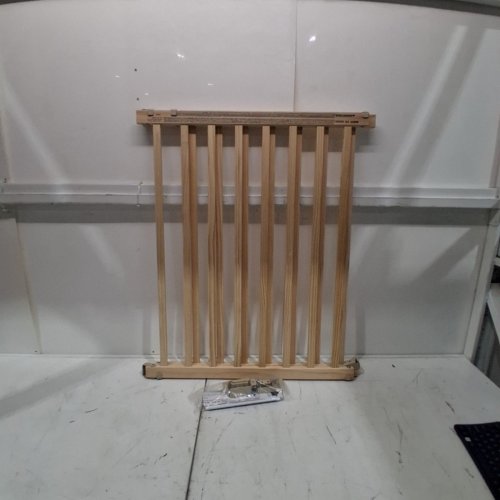 EVENFLO WALK-THRU TOP OF STAIRS EXTRA WIDE BABY & PET GATE - 32" X 30" - 48" - NATURAL WOOD BROWN (MODEL: 1050500 1050) image 2