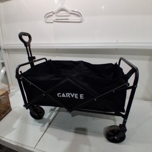 GARVEE FOLDING/COLLAPSIBLE FLAT STYLE ALL TERRAIN CAMPING CART/WAGON - 380LBS CAPACITY - BLACK (MODEL: PSS_339CPVBK)) image 2