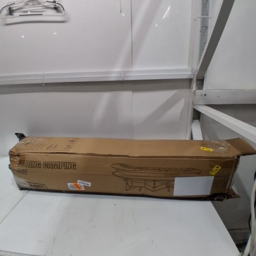 OVERMONT CAMPING COT WITH MATTRESS - 75" X 28" X 21" - 550LB MAX - BLACK image 5