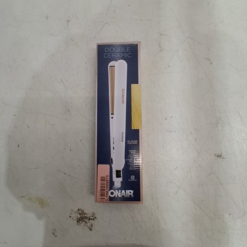 CONAIR DOUBLE CERAMIC STRAIGHTENER FLAT IRON - 1" - WHITE/ROSE GOLD - (MODEL: CS221NC) image 5