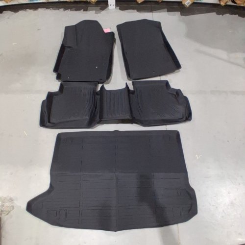 4PC FLOOR MAT CARGO LINER MAT SET - FITS HYUNDAI KONA 2018-2023 - BLACK image 3