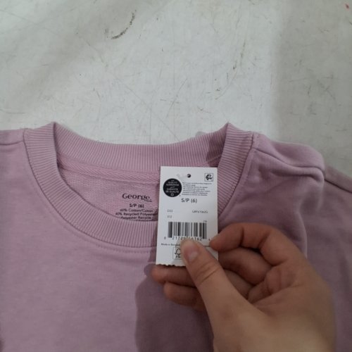 GIRL'S GEORGE BOW SLEEVE SWEATSHIRT - SMALL (6) - PINK image 3