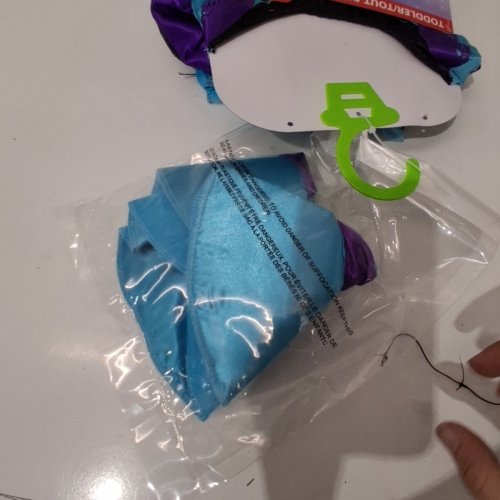 2PC TODDLER MAGICAL WITCH COSTUME DRESS AND HAT - 2T - BLUE/PURPLE image 3