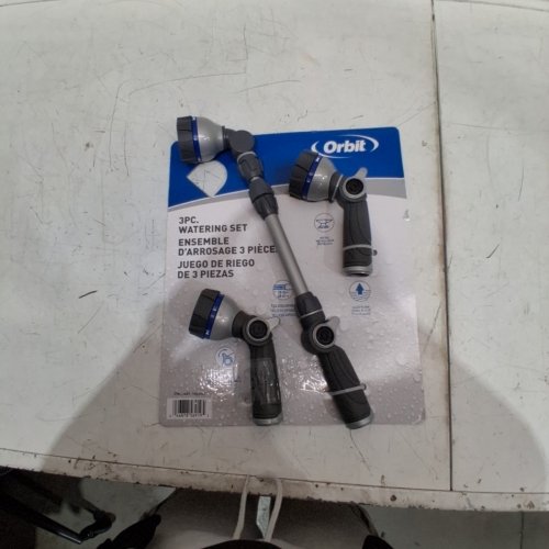 3PC ORBIT MULTI-PATTERN WATERING NOZZLES WITH TELESCOPIC WAND - 19" TO 24" - BLUE/GREY (MODEL: 1933983) image 4