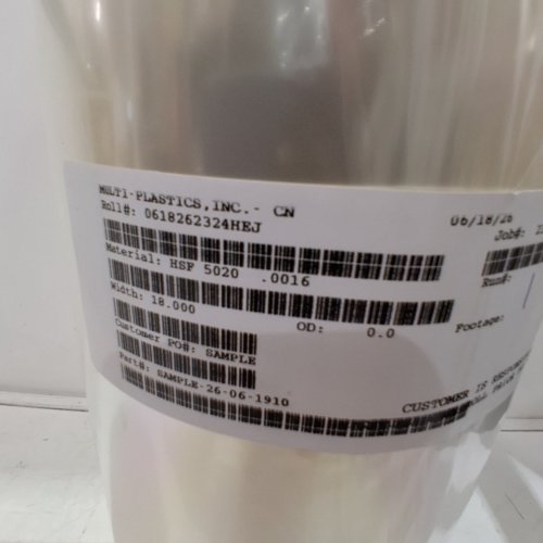 TWO SIDED MULTI-PLASTICS PLASTIC FILM ROLL - 18", 100FT W X .0016" THK - CLEAR (STYLE: HSP 5020) image 4